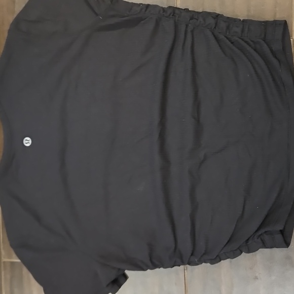 Lululemon All It Takes Black Ribbed Top Sz S/M - Picture 2 of 4